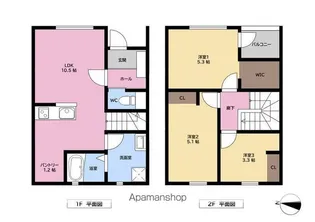 GARDENVILLAGE野芥【C棟 IV号室】の間取り