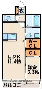 東福間駅前バモス【3階】の間取り