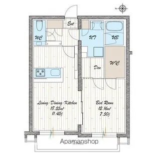 quador noie 池下【1階】の間取り