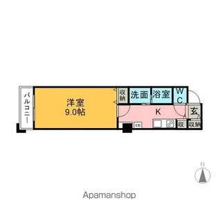 THE RESIDENCE 東刈谷【405号室】の間取り