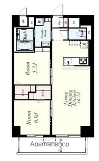 博多グランドレジデンス【8階】の間取り