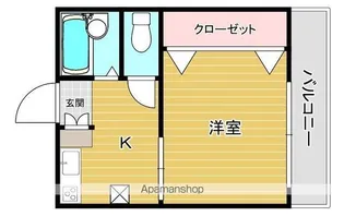 桧ハイツ【1階】の間取り