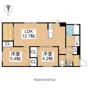 precious SHINSAKAE【4階】の間取り