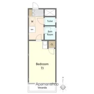 カームダウン喜多山【2階】の間取り