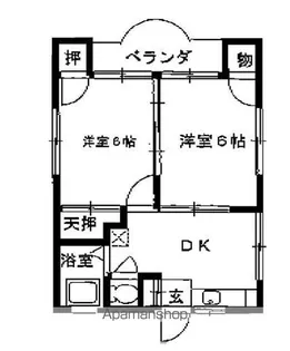 サンホワイト光が丘【201号室】の間取り