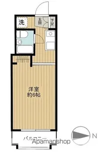 プリュメゾン駒沢【2階】の間取り