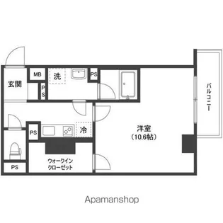 ガーデン代々木上原EAST【1階】の間取り