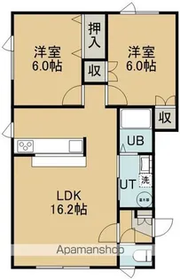 メゾンドフラッシュⅡ【2階】の間取り