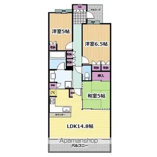 パークホームズ御器所【8階】の間取り
