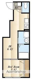 ソルナクレイシア三鷹Ⅱ【1階】の間取り