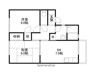 ハイツ木村【2階】の間取り