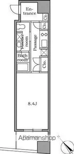 レジディア恵比寿Ⅱ【10階】の間取り