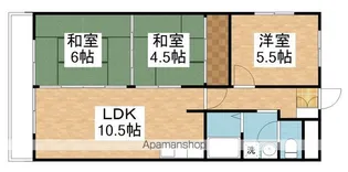 アルベール本町【3階】の間取り