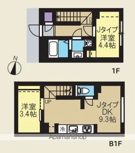 CREAL新高円寺【1階】の間取り