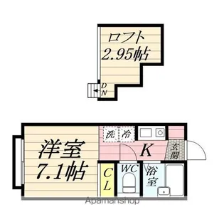 ハーミットクラブハウス上大岡【2階】の間取り