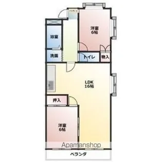 ドミール名東【3階】の間取り