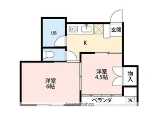 プリュニエ鎌ケ谷【1階】の間取り