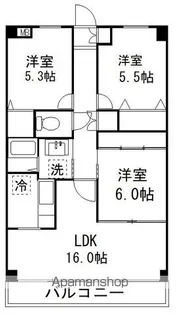 アクトヒルズ八千代Ⅱ【4階】の間取り