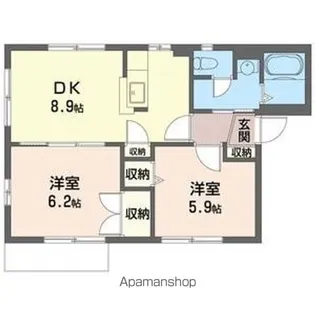 マイネハイマート藤塚H【101号室】の間取り