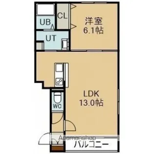 BELL JOURNEE(ベルシャルネ)【405号室】の間取り