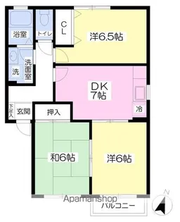 ライフ・フォー【202号室】の間取り