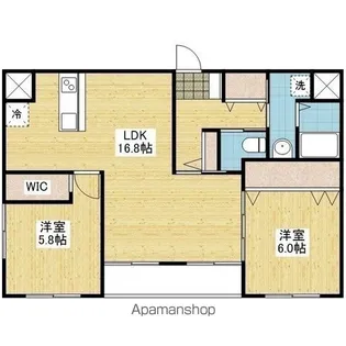 RENOTTA TAKEWARA【505号室】の間取り