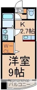 マンションやまぼうし【206号室】の間取り