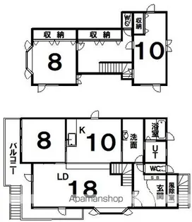 北海道釧路郡釧路町中央4丁目【一戸建】の間取り