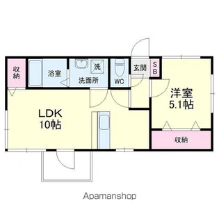 半田ビレッジ5号棟【1階】の間取り