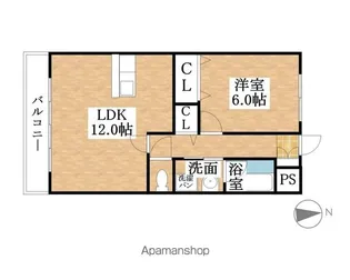 フォンテーヌ峯【2階】の間取り