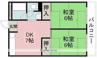 田中マンション(熊野町3丁目)【302号室】の間取り