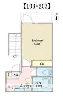 プライオリティ新松戸【2階】の間取り
