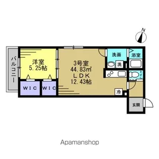 トラフト馬橋【1階】の間取り