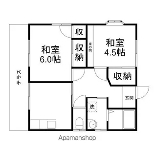 天神ハイツ【101号室】の間取り