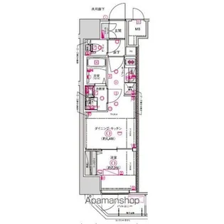 CREST TAPP名古屋山王【6階】の間取り