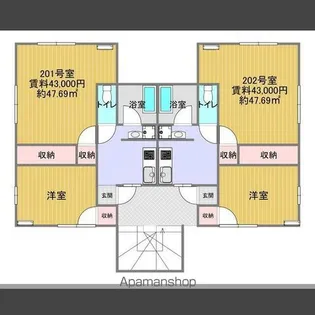 K−LINK【102号室】の間取り