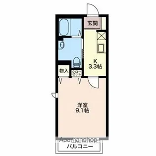トシハイツ【トシハイツ号室】の間取り