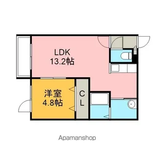 アン・クレール恵み野【101号室】の間取り