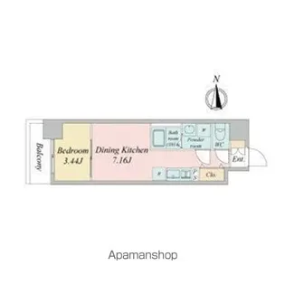ARTIZA金山【10階】の間取り