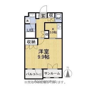 開発ガーデンスクウェア【207号室】の間取り