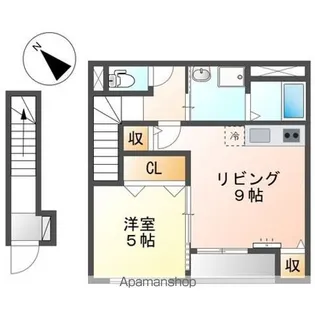 LOVELY HOUSE【202号室】の間取り