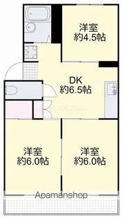 ドミール野田A棟【202号室】の間取り