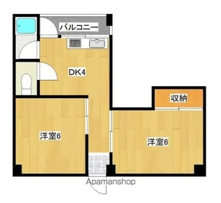 グランビルド長居【4階】の間取り