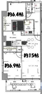 C.P.主税町レジデンス【801号室】の間取り