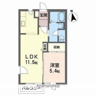 リラ・フィオーレ【2階】の間取り