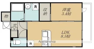 APPLEみやぎの【8階】の間取り