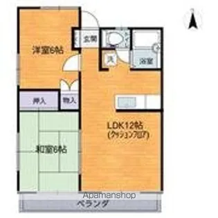 センターハイツA【2階】の間取り