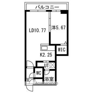 ピオネロ琴似【1階】の間取り