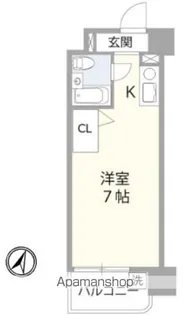 永谷ヒルプラザ六本木【10階】の間取り