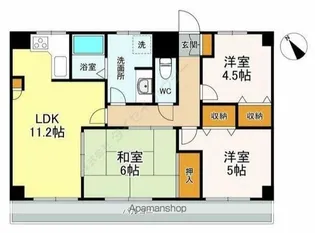 トーカン柏キャステール【7階】の間取り